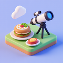 icon_food_telescope_3d_isometric icon preview