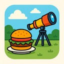 icon_food_telescope_cartoon icon preview