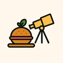 icon_food_telescope_minimalist icon preview