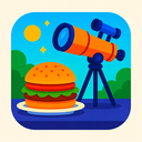 icon_food_telescope_vibrant_colors icon preview