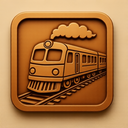 icon_food_train_embossed icon preview
