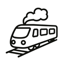 icon_food_train_minimal_outline icon preview