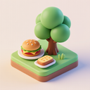 icon_food_tree_3d_isometric icon preview