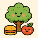 icon_food_tree_cartoon icon preview