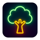 icon_food_tree_neon icon preview