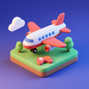 icon_gaming_airplane_3d_isometric icon preview