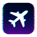 icon_gaming_airplane_digital_glitch icon preview