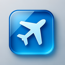 icon_gaming_airplane_glassy icon preview