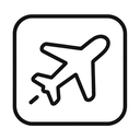 icon_gaming_airplane_line_art icon preview
