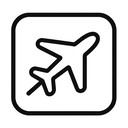 icon_gaming_airplane_monochrome icon preview