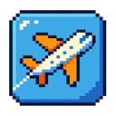 icon_gaming_airplane_pixel_art icon preview