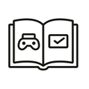 icon_gaming_book_minimal_outline icon preview