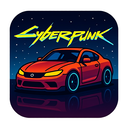 icon_gaming_car_cyberpunk icon preview