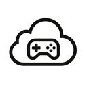 icon_gaming_cloud_monochrome icon preview