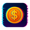 icon_gaming_coin_digital_glitch icon preview