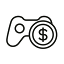 icon_gaming_coin_line_art icon preview