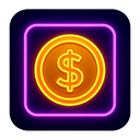 icon_gaming_coin_neon icon preview
