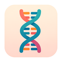 icon_gaming_dna_strand_flat_pastel icon preview