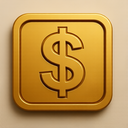 icon_gaming_dollar_sign_embossed icon preview