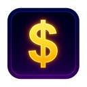icon_gaming_dollar_sign_glow_effect icon preview