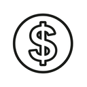 icon_gaming_dollar_sign_minimal_outline icon preview