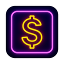 icon_gaming_dollar_sign_neon icon preview