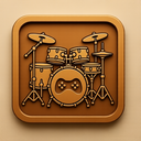 icon_gaming_drum_embossed icon preview