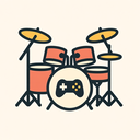 icon_gaming_drum_flat_pastel icon preview
