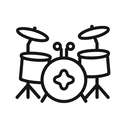 icon_gaming_drum_minimal_outline icon preview