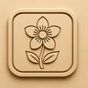 icon_gaming_flower_embossed icon preview