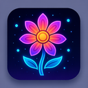 icon_gaming_flower_futuristic icon preview