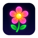 icon_gaming_flower_glow_effect icon preview
