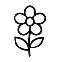 icon_gaming_flower_minimal_outline icon preview