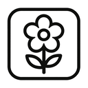 icon_gaming_flower_monochrome icon preview