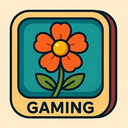 icon_gaming_flower_retro icon preview