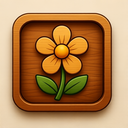 icon_gaming_flower_wooden icon preview