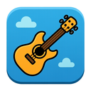 icon_gaming_guitar_cartoon icon preview