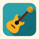 icon_gaming_guitar_flat_design icon preview