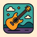 icon_gaming_guitar_retro icon preview