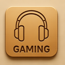 icon_gaming_headphones_embossed icon preview
