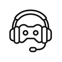 icon_gaming_headphones_line_art icon preview