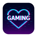 icon_gaming_heart_digital_glitch icon preview