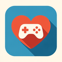 icon_gaming_heart_flat_design icon preview