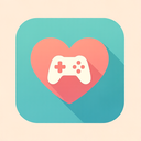 icon_gaming_heart_flat_pastel icon preview