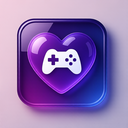 icon_gaming_heart_glassy icon preview
