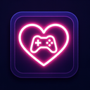 icon_gaming_heart_glow_effect icon preview