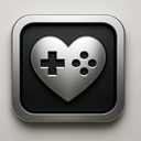 icon_gaming_heart_metallic icon preview