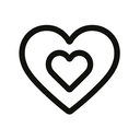 icon_gaming_heart_monochrome icon preview
