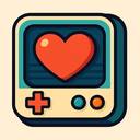 icon_gaming_heart_retro icon preview