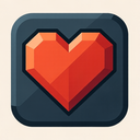 icon_gaming_heart_sharp_edges icon preview